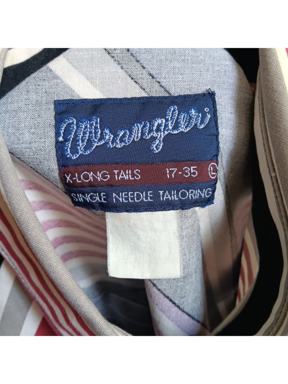 Brushpopper Western Shirt XL Vtg Wrangler Button Down Cowboy Rancher 90's 17-35